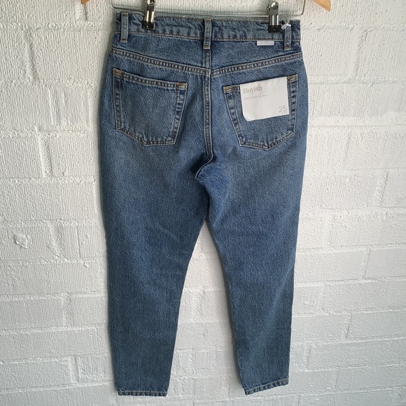 Boyish The Billy High Rise Skinny Denim Button Fly Jeans sz 25 - Picture 9 of 11